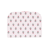 Baby blanket with pink flower print