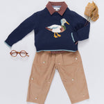 Oliver Sweater Navy Mallard - Après NJ