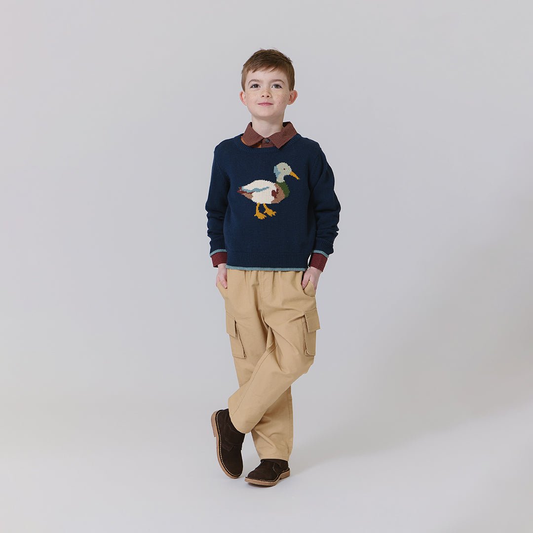 Oliver Sweater Navy Mallard - Après NJ