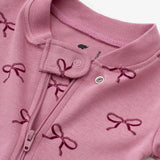 One - Piece Baby PJ Pink Ribbons - Après NJ