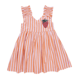 Orange Pink Stripe Via Dress - Après NJ
