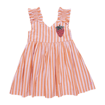 Orange Pink Stripe Via Dress - Après NJ