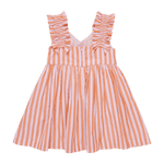 Orange Pink Stripe Via Dress - Après NJ