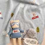 Organic Cotton Ski Baby Blanket - Après NJ
