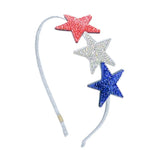 Patriotic Crystalized Stars Thin Headband - Après NJ