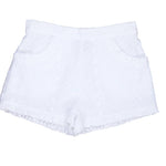 Phoebe Pocket Shorts in White Eyelet - Après NJ