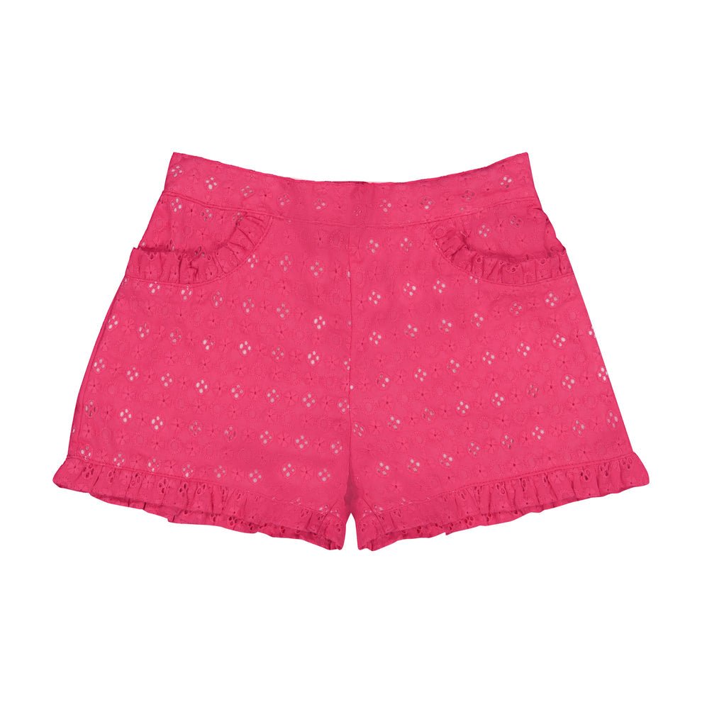 Phoebe Pocket Shorts Pink Eyelet - Après NJ