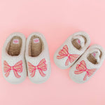 Pink Bow Plush Slippers - Après NJ
