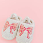 Pink Bow Plush Slippers - Après NJ