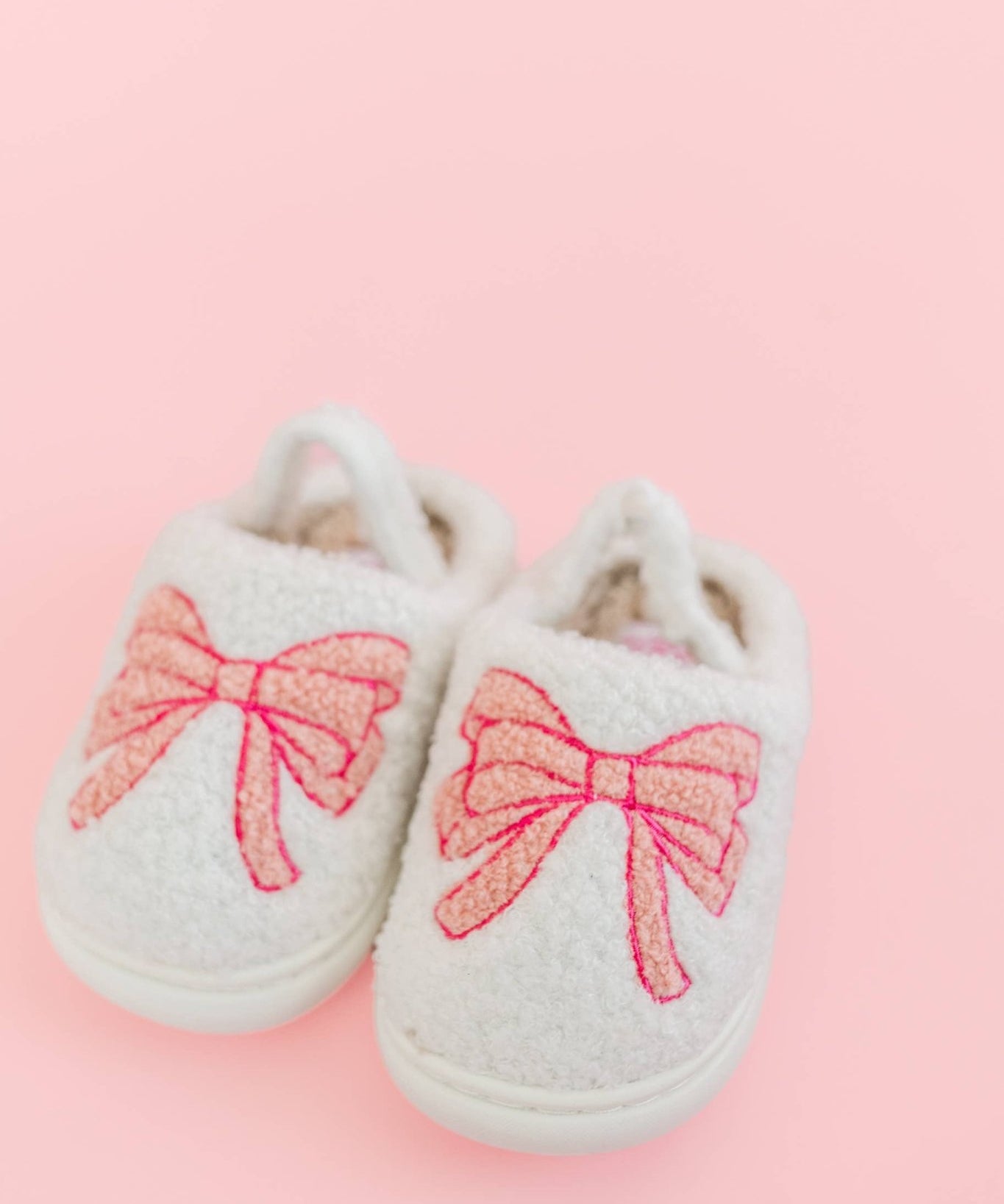 Pink Bow Plush Slippers - Après NJ