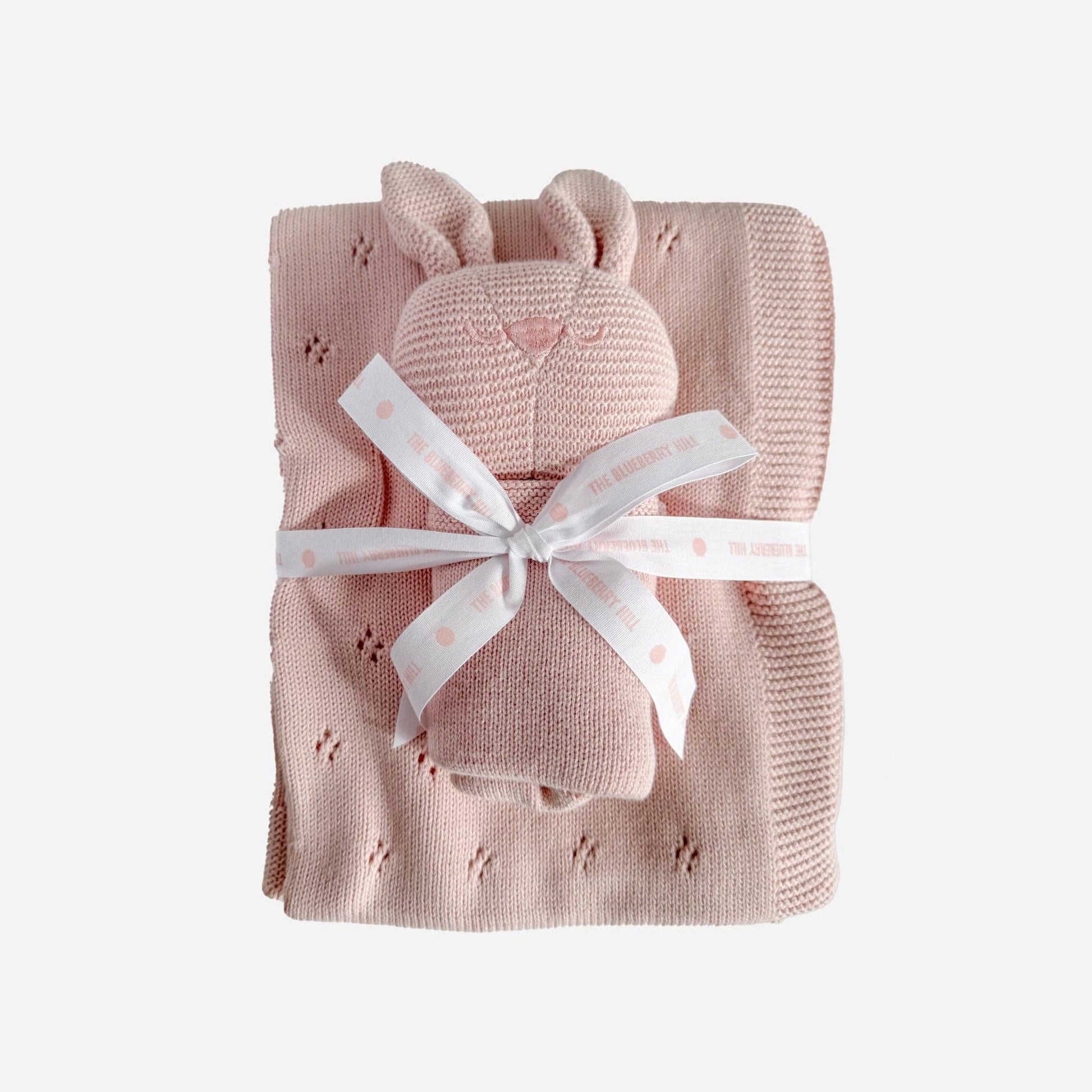 Pink Bunny Lovey & Blanket Set - Après NJ