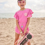 Pink Gems Emoji Romper