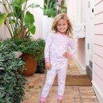 Pink Shell Print Kid's Pajamas - Après NJ