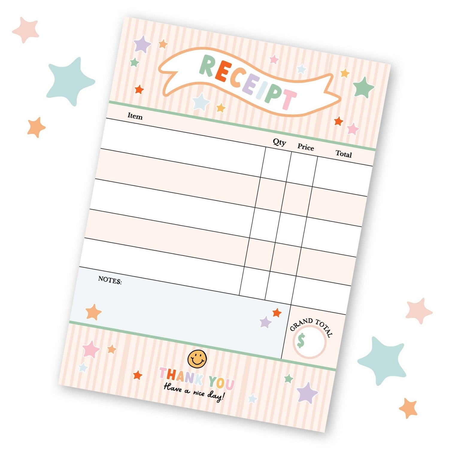Pretend Play Receipt Pad - Après NJ