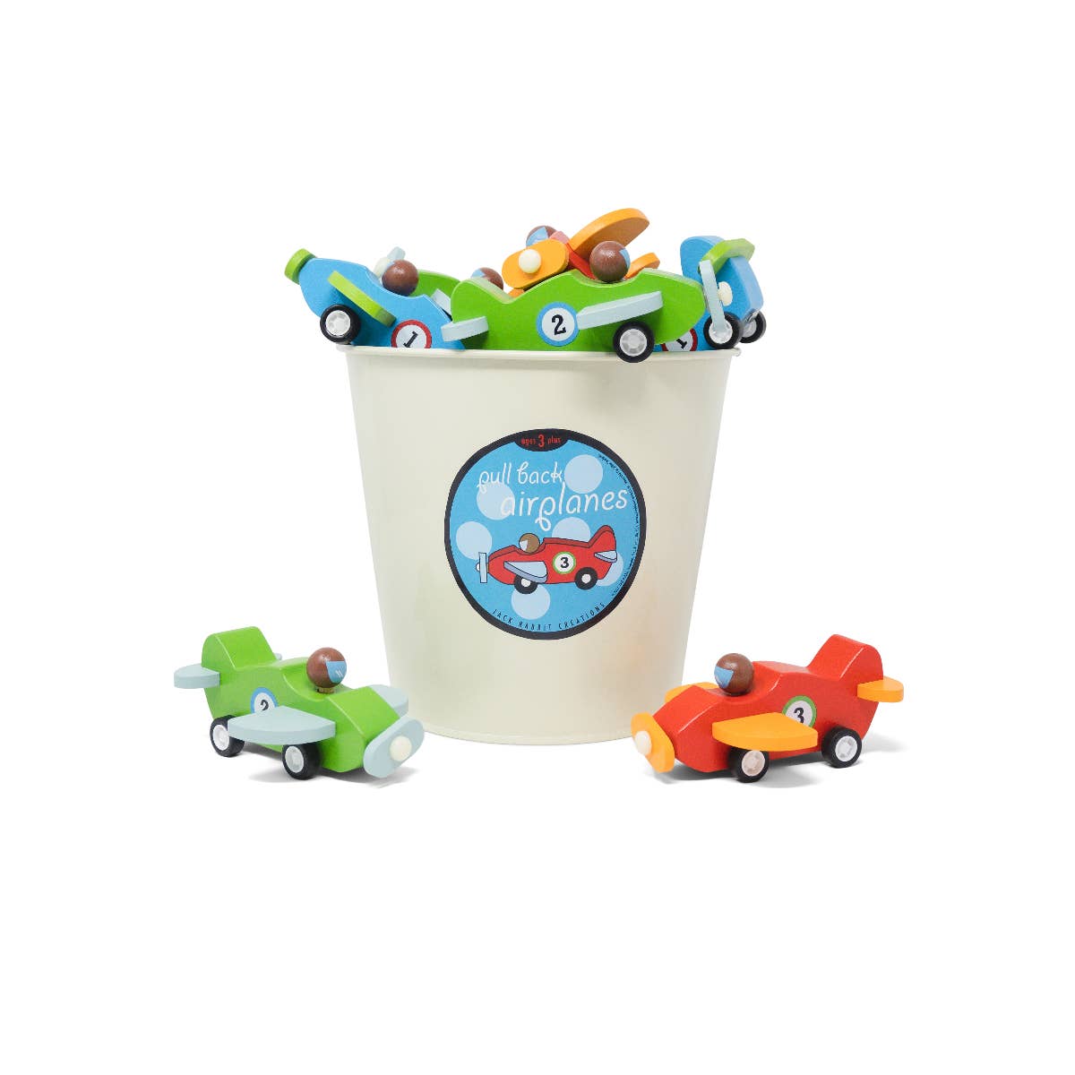 Pull Back Wooden Planes Refill - Set of 24 - Après NJ