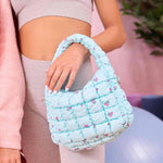 Quilted Scrunchies Cherry Printed Mini Hobo Crossbody Bag - Après NJ