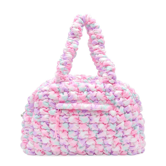 Quilted Scrunchies Heart Printed Duffle Bag - Après NJ