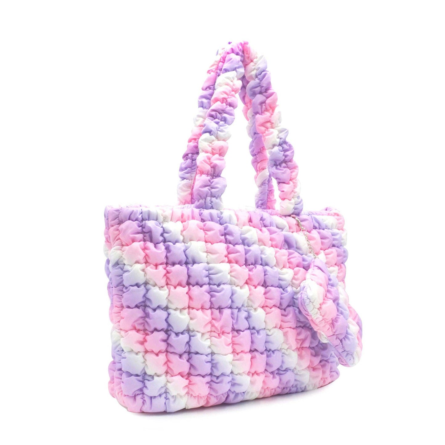 Quilted Scrunchies Large Tote Bag with Coin Purse - Après NJ