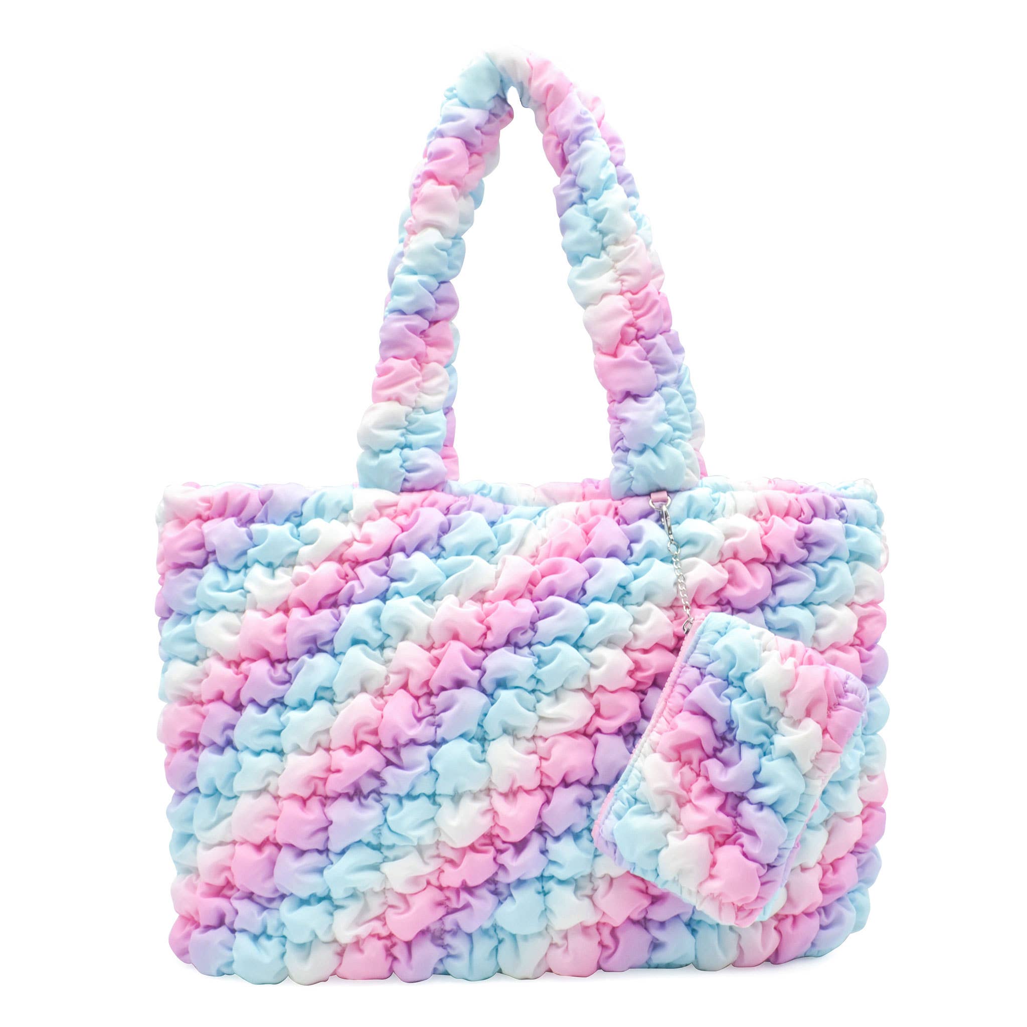 Quilted Scrunchies Large Tote Bag with Coin Purse - Après NJ