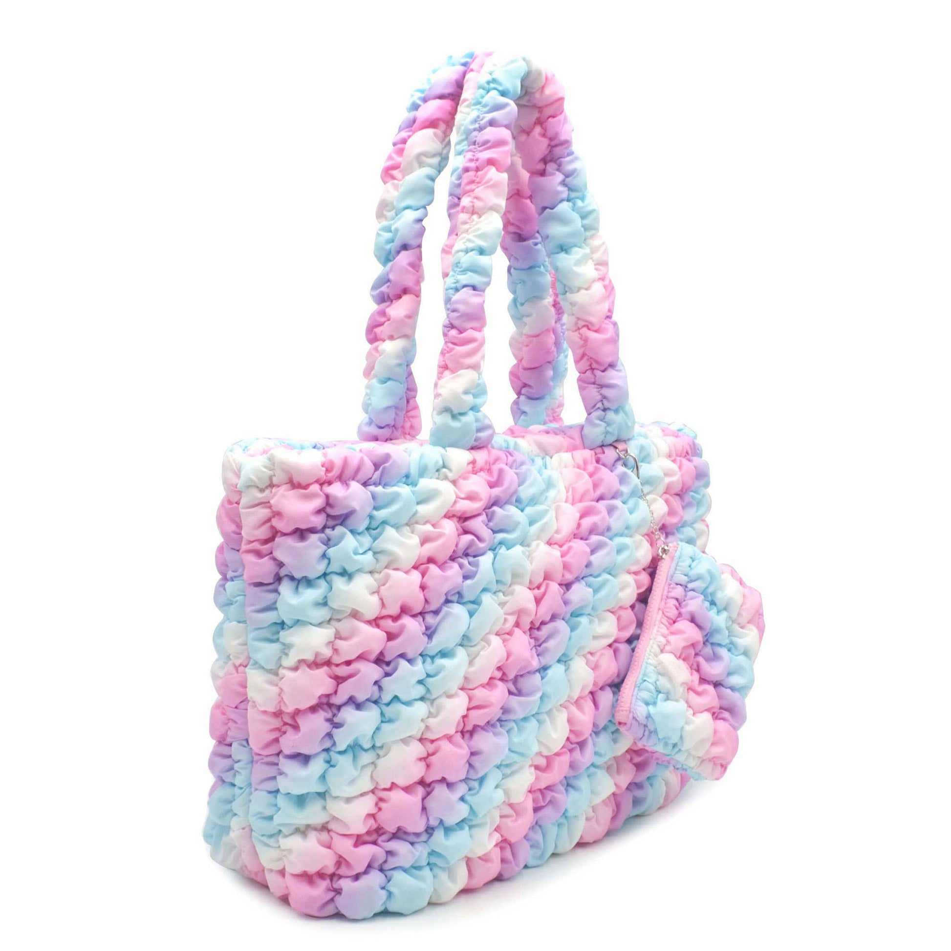 Quilted Scrunchies Large Tote Bag with Coin Purse - Après NJ