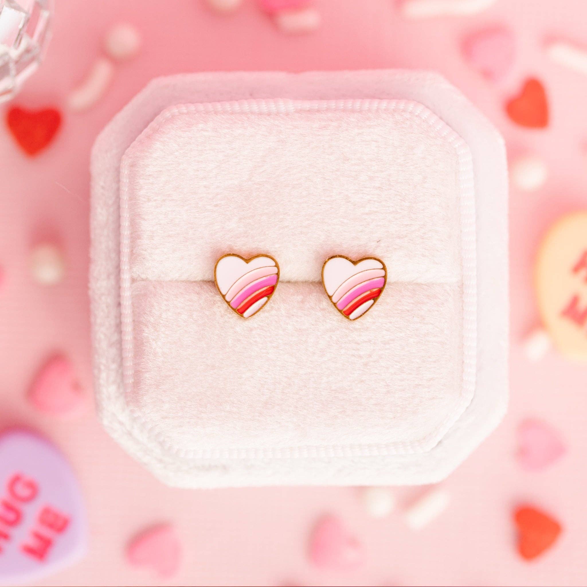 Rainbow Heart Earrings - Après NJ