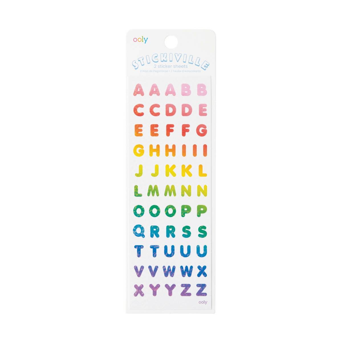 Rainbow Letter Stickers - Après NJ