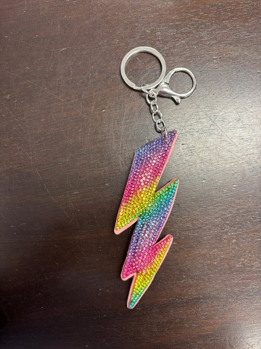 Rainbow Lightning Bolt Bag Charm - Après NJ