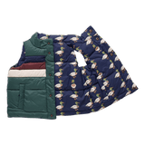 Reversible Ellis Ruffle Vest - Evergreen Stripe - Après NJ