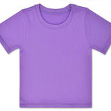 Ribbed Short Sleeve Shirt - Violet - Après NJ