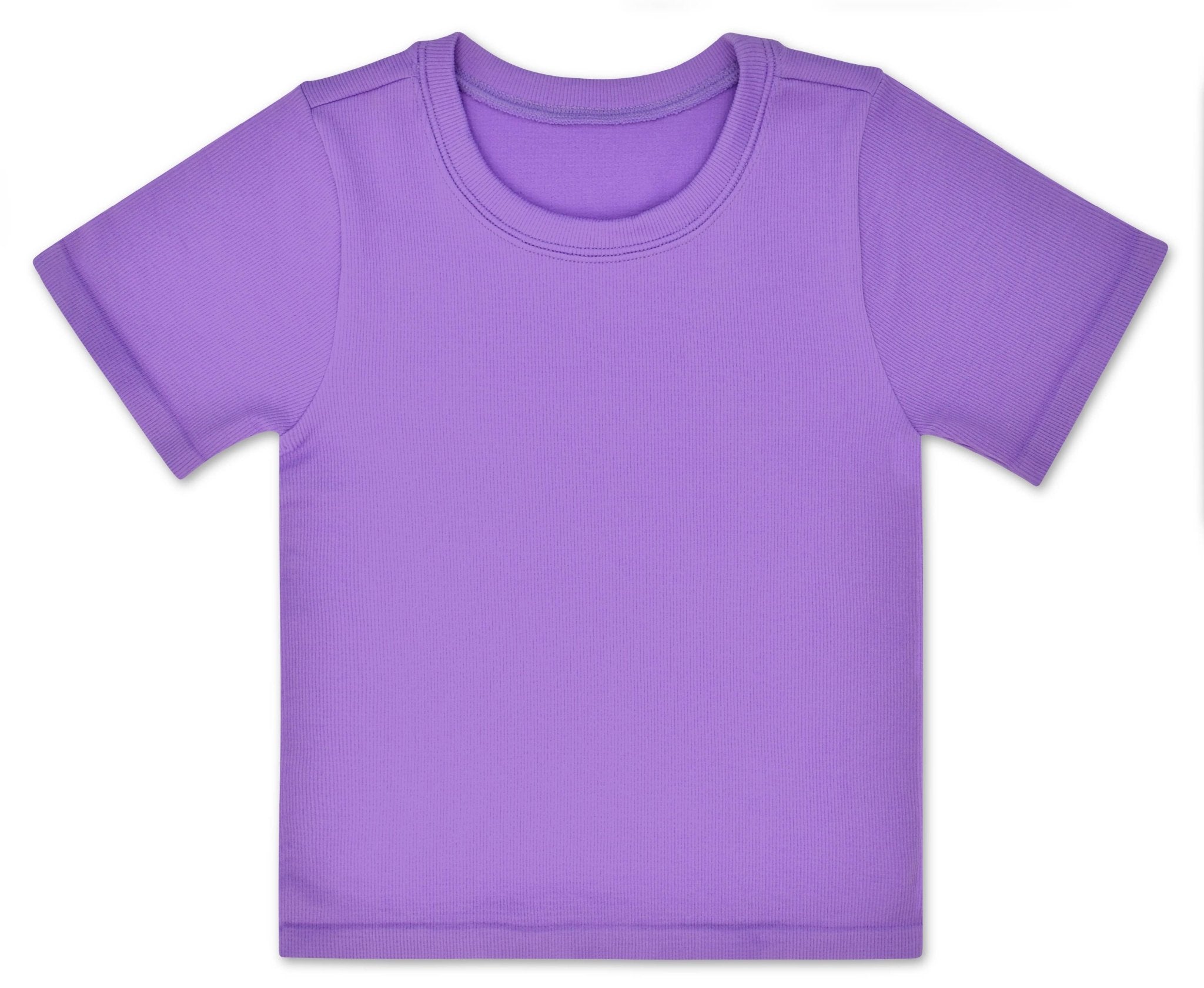 Ribbed Short Sleeve Shirt - Violet - Après NJ