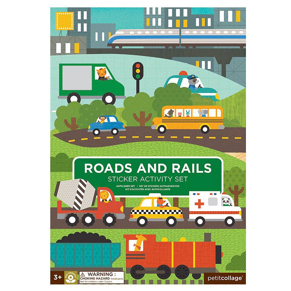 Roads & Rails Sticker Activity Set - Après NJ