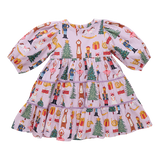 Peachy Dress- Lavendar Nutcracker