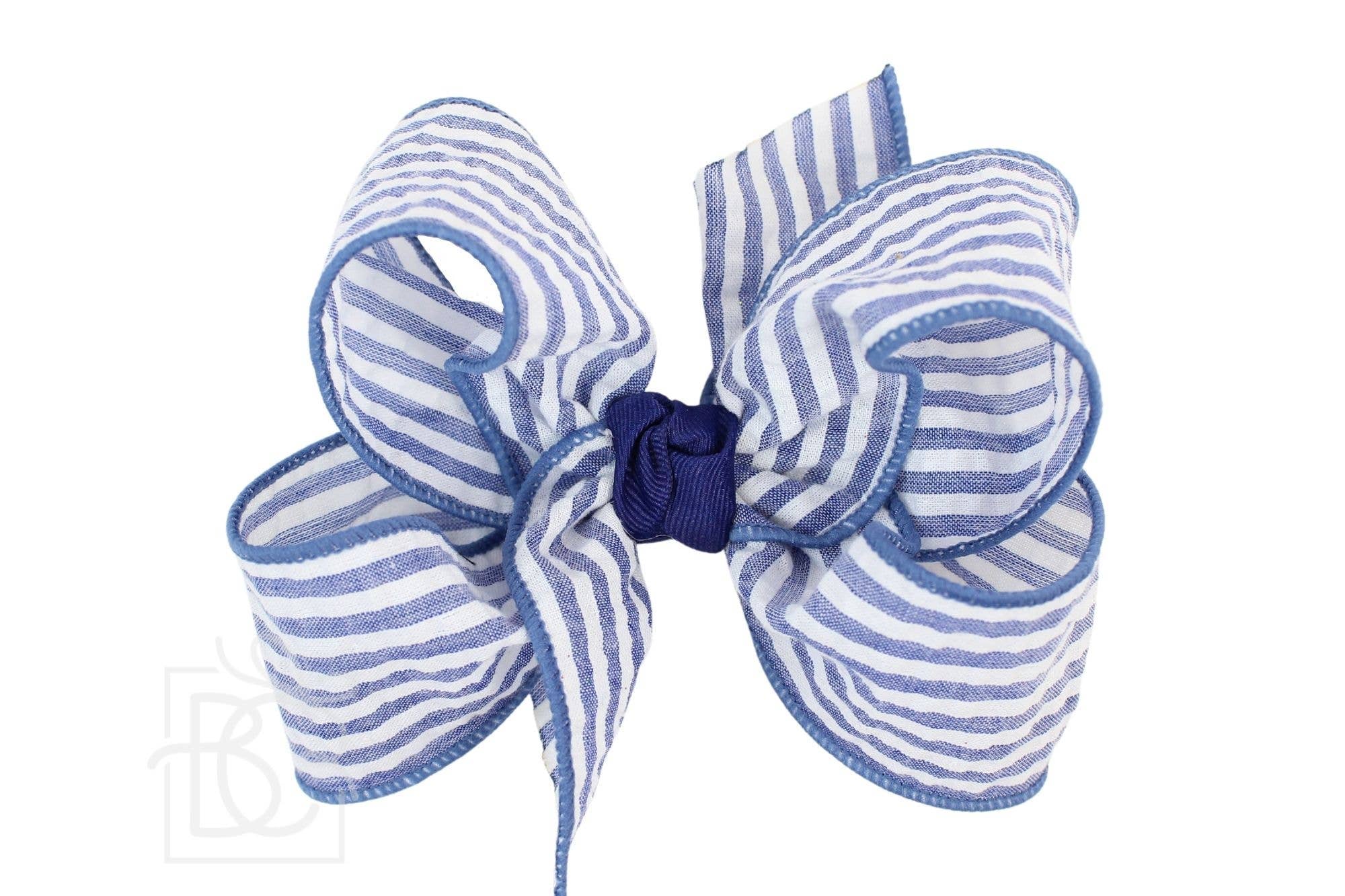 Seersucker Hair Bow (2 color options) - Après NJ