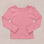 Seesaw Long Sleeve Rib T-shirt - Dark Pink - Après NJ