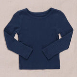 Seesaw Long Sleeve Rib T-shirt - Navy - Après NJ