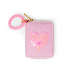 Sequin Heart Spiral Strap Wallet - Après NJ