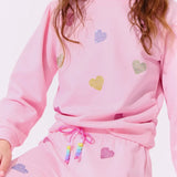 Pink Crystal Hearts Set