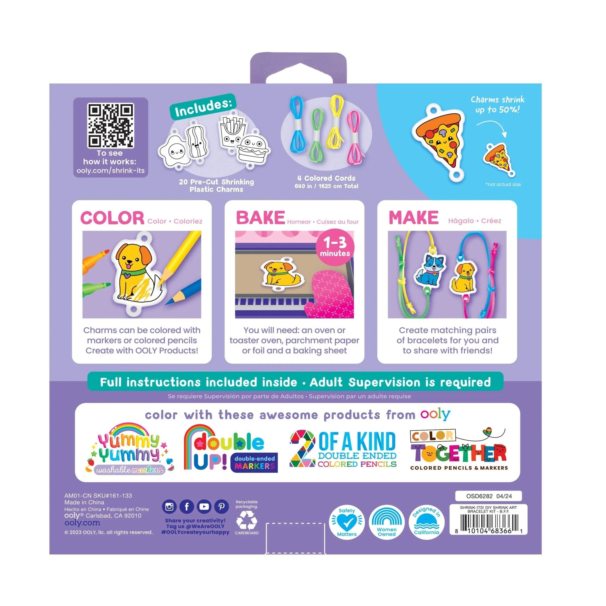 Shrink - Its! D.I.Y. Shrink Art Bracelets Kit - B.F.F. - Après NJ