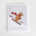 Ski Bear Baby Greeting Card - Après NJ