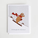 Ski Bear Baby Greeting Card - Après NJ