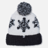 GOAT USA Youth Snowflake Fuzzy Winter Hat