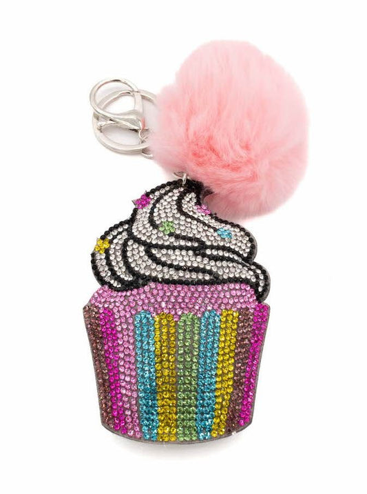 Sparkly Cupcake Bag Charm - Après NJ