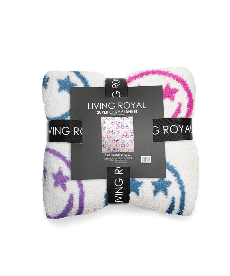 Star Eyes Happy Faces Blanket - Après NJ
