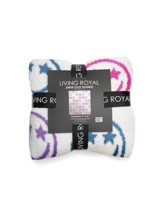 Star Eyes Happy Faces Blanket - Après NJ