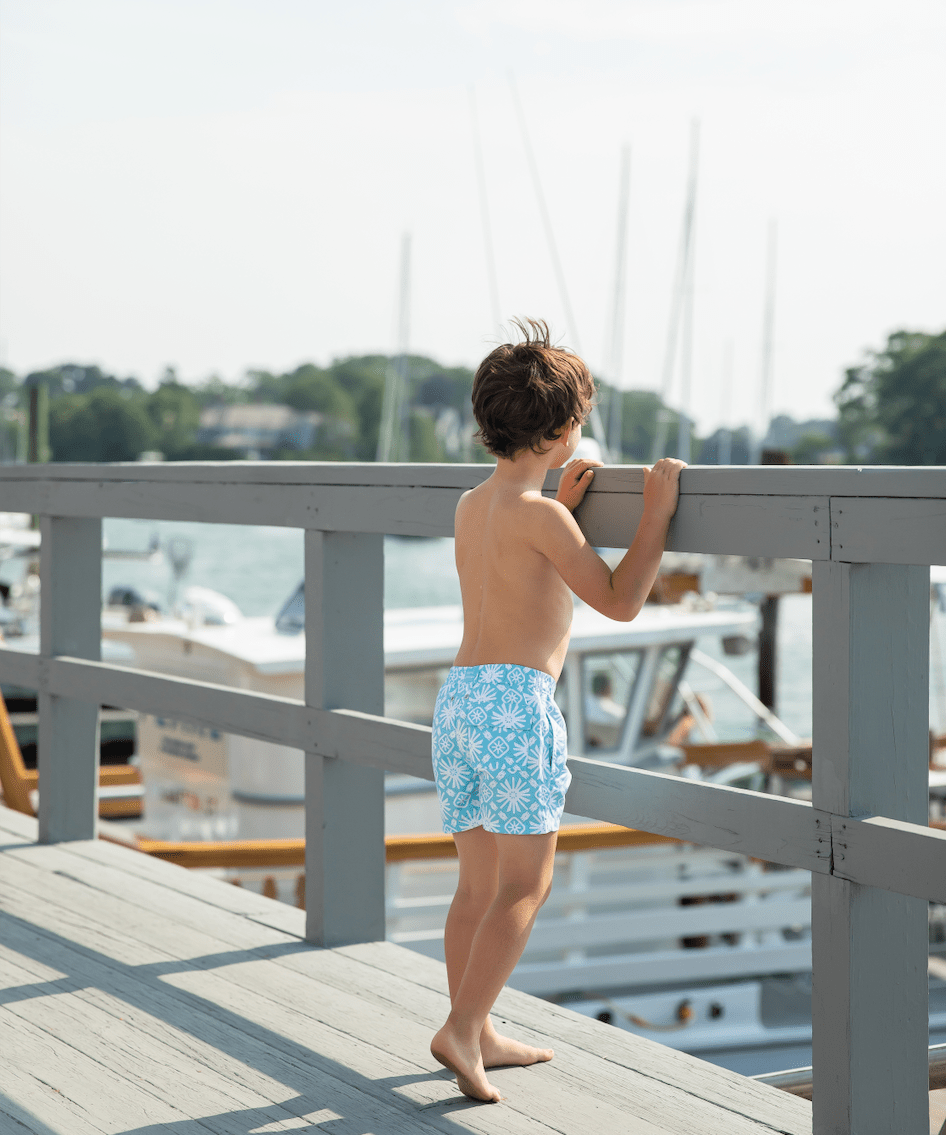 Sunburst Print Kids' Swim Trunks - Après NJ