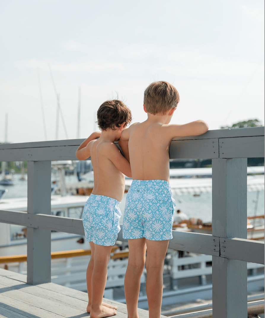 Sunburst Print Kids' Swim Trunks - Après NJ