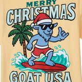GOAT USA Kids' Surfing Santa T-Shirt