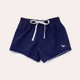 Navy Solid Swim Shorts