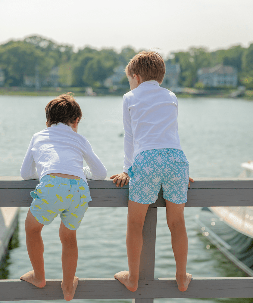 Umbrella Print Kids' Swim Trunks - Après NJ