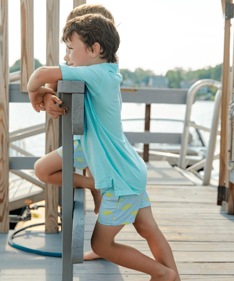 Umbrella Print Kids' Swim Trunks - Après NJ